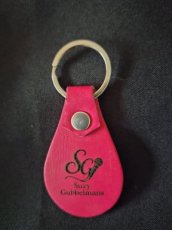 Lederen sleutelhanger ( druppel )